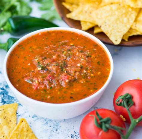 Roasted Tomato Salsa The Flavours Of Kitchen