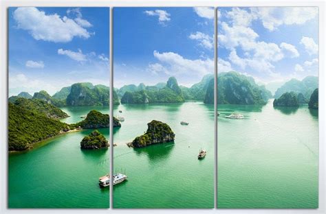 3 Pieces Halong Bay In Vietnam Unesco World Heritage Site Etsy