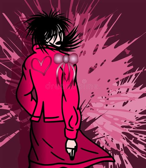 Girl In Violet Stock Illustration Illustration Of Abstract 23228346