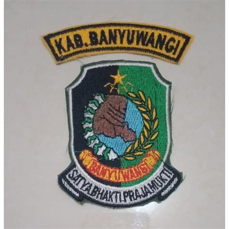 Jual Bet Bordir Logo Lambang Asn Pns Dinas Pemkab Kabupaten Banyuwangi