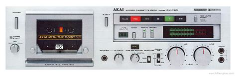 Akai GX F80 Stereo Cassette Deck Manual HiFi Engine