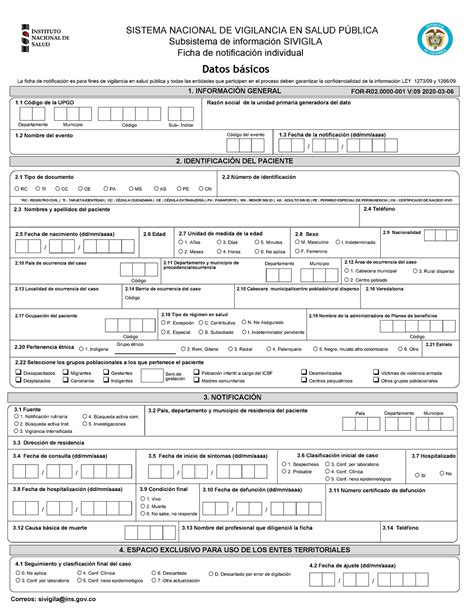 356 Intento De Suicidio 2020 La Ficha De Notificación Es Para