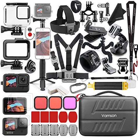 Ripley KIT DE ACCESORIOS PARA GOPRO HERO 9 NEGRO VAMSON IMPERMEABLE