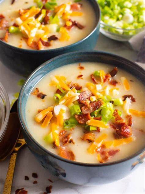 Easy Instant Pot Potato Soup Story - iFoodReal.com