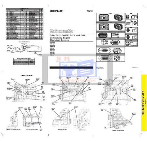 Caterpillar C10 C12 3406e C15 And C16 Highway Engine Electrical System