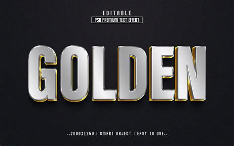 Golden 3d Editable Text Effect Style Graphic By Mdjahidul99519