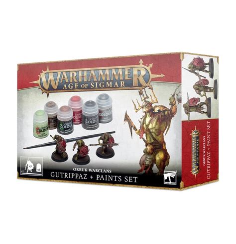 Warhammer Age Of Sigmar Orruk Paint Set 2021 At Mighty Ape NZ