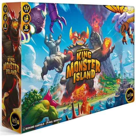 Iello King Of Monster Island Strategy Board Game Sequel Of The King