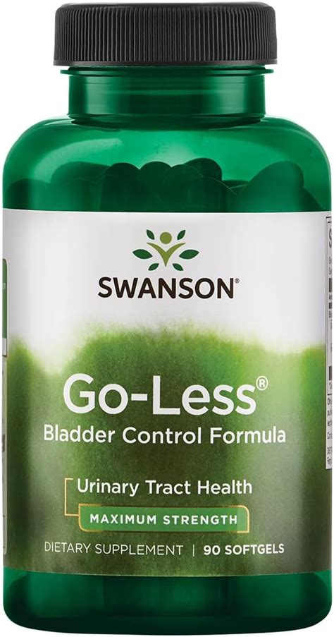 Swanson Go Less Bladder Control Formula Promotes Urinary