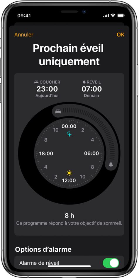 Régler une alarme sur liPhone Assistance Apple