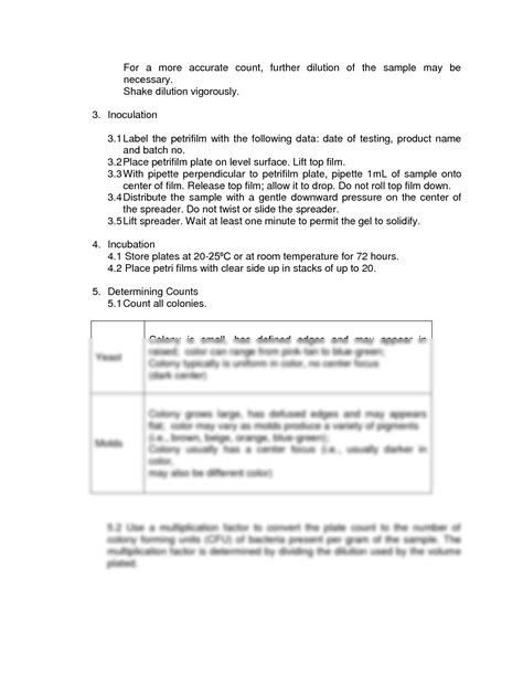 Solution Determination Of Yeast And Molds Studypool