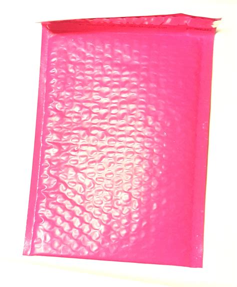 On Sale X Hot Pink Poly Bubble Mailers Self Seal