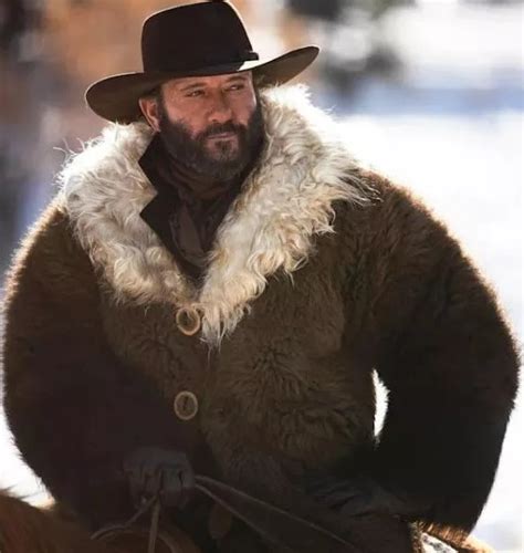 Tim McGraw Yellowstone 1883 James Dutton Brown Fur Coat