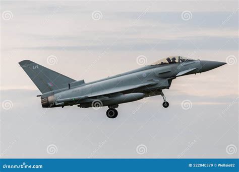 Side On View Of A Typhoon Landing Stock Image Image Of Interceptor