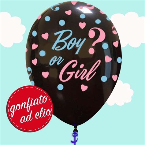 Palloncino Stampa Boy O Girl Ad Elio