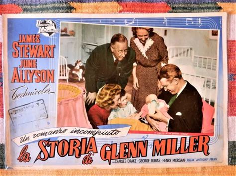 FOTOBUSTA LA STORIA DI GLENN MILLER James Stewart JUNE ALLYSON Poster