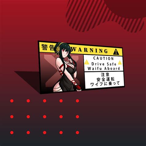 Anime Car Waifu Stickers Waifu Decal Waifu Stickers Waifu Bundle