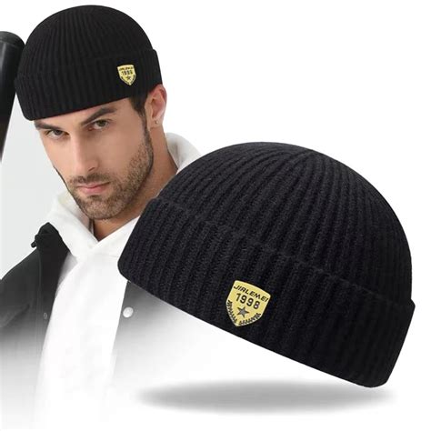 Homem Skullcap Estilo Rua Hip Hop Beanies Brimless Baggy Mel O Bon