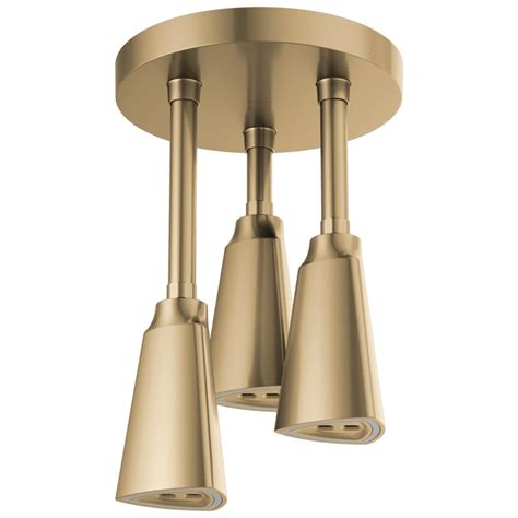 Delta Pendant Champagne Bronze 1-Spray Rain Shower Head at Lowes.com