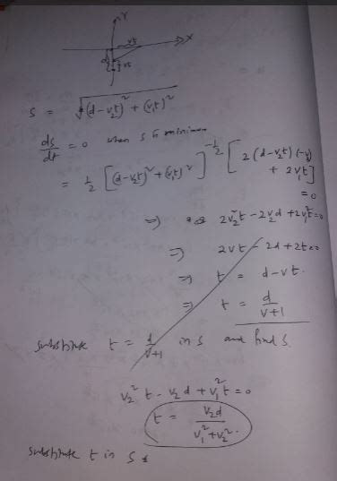 Two Particles A And B Move With Velocities And V2 Respectively Along