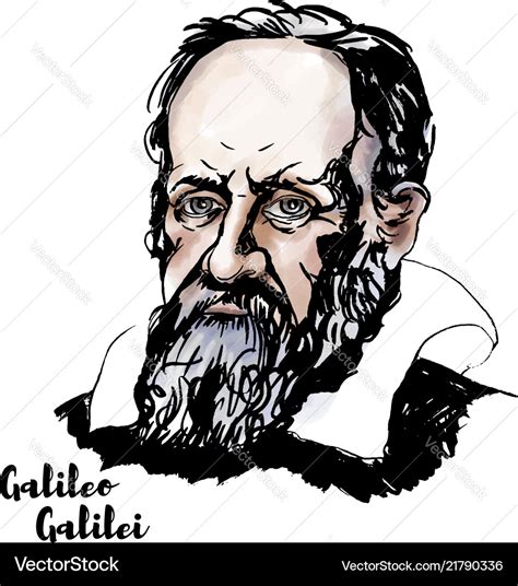 Galileo galilei Royalty Free Vector Image - VectorStock