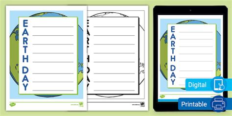 Earth Day Acrostic Poem Template Teacher Made Twinkl