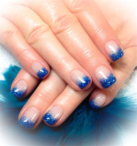 Gel Nails Royal And Breezy Blue Drag Blue Ombre Nails Dance Nails