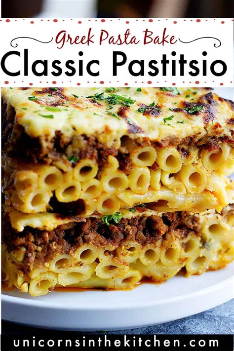 Pastitsio Recipe (Step-by-Step Tutorial + Video) • Unicorns in the Kitchen