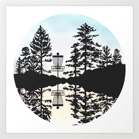 Twilight Disc Golf Art Print By Hole27 Disc Golf Society6