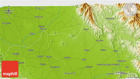 Physical 3D Map of Umingan