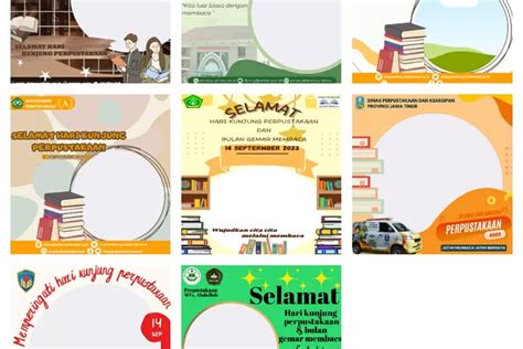 8 Twibbon Hari Kunjung Perpustakaan 2023 Memperingati HKP Dan Bulan