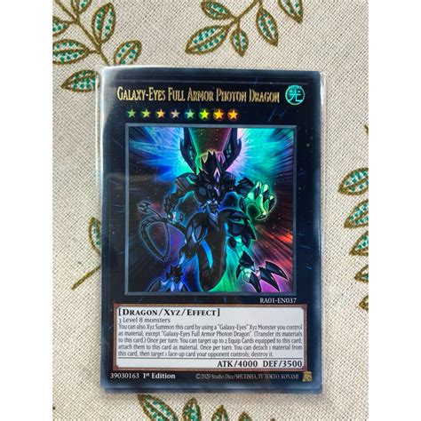 LiLy Yugioh Lá bài Galaxy Eyes Full Armor Photon Dragon RA01 EN037