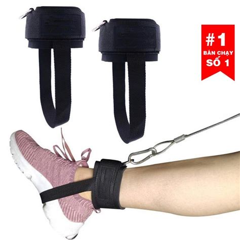 Quấn Cổ Chân Có Dây Cố Định Giầy 4 Vị Trí Móc Kickback Strap Tập Chân