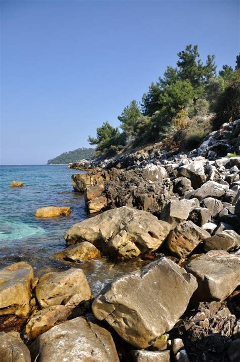 Thassos Greece Stock Image Image Of Plant Water Rocky 22738649