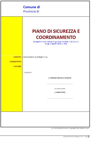 Piano Sicurezza E Coordinamento PSC Quando Serve Chi Lo Fa