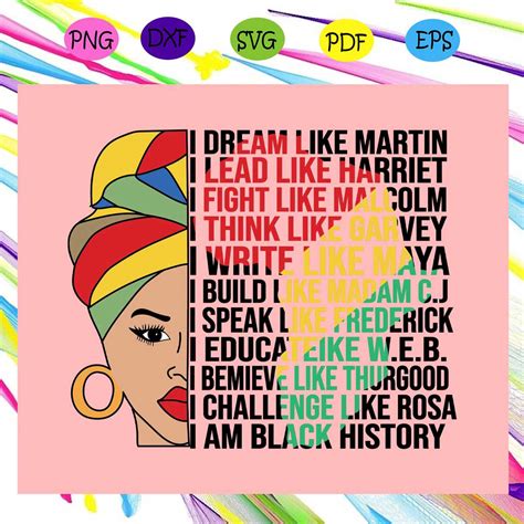 I Am Black History Svg Black Woman Svg Afro Queen Svg Bla Inspire