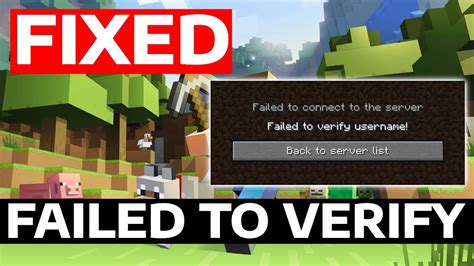 How To Fix Minecraft Failed To Verify Username Error Youtube