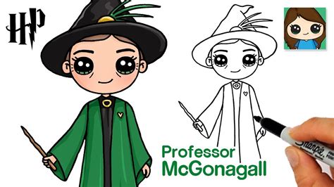 How To Draw Professor Mcgonagall Harry Potter Harry Potter Cute