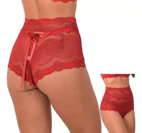 Calcinha Lacradora C S Alto Renda Estilo Hot Pant Sexy Parcelamento