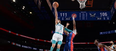 Charlotte Hornets Vs Detroit Pistons Jan Game Summary Nba