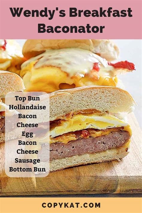 Wendy's Breakfast Baconator - CopyKat Recipes