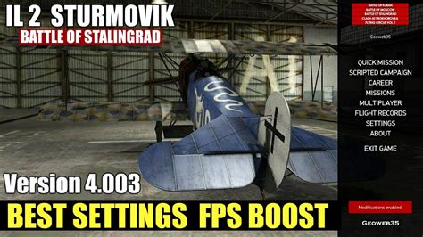 Il Sturmovik Battle Of Stalingrad How To Increase Fps Best Graphics