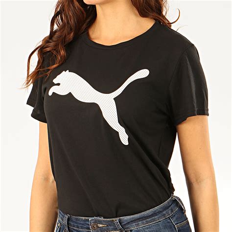 Puma Tee Shirt Femme Evostripe Noir Blanc