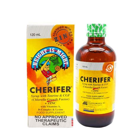 Cherifer Forte With Zinc Taurine Double Chlorella Growth Factor