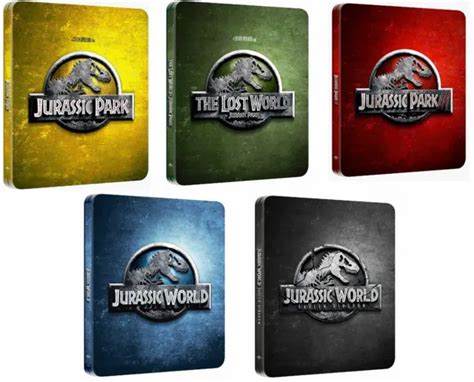 Jurassic Park Collection K Uhd Blu Ray Steelbook Brand New