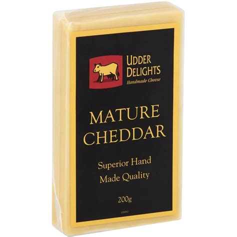 Udder Delights Mature Cheddar Cheese 200g Woolworths