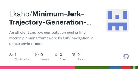 Minimum Jerk Trajectory Generation For Uav Navigation In Indoor Dense