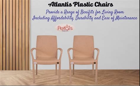 Petals Atlantis Plastic Chairs Plastic Arm Chair For Home And Garden