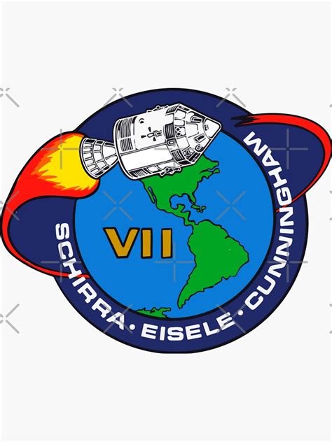 Copy Of Apollo 7 Logo Sticker For Sale By Trendistudio Redbubble