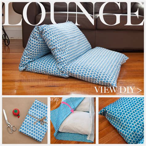 DIY Pillow Lounger Using Waverly Fabric